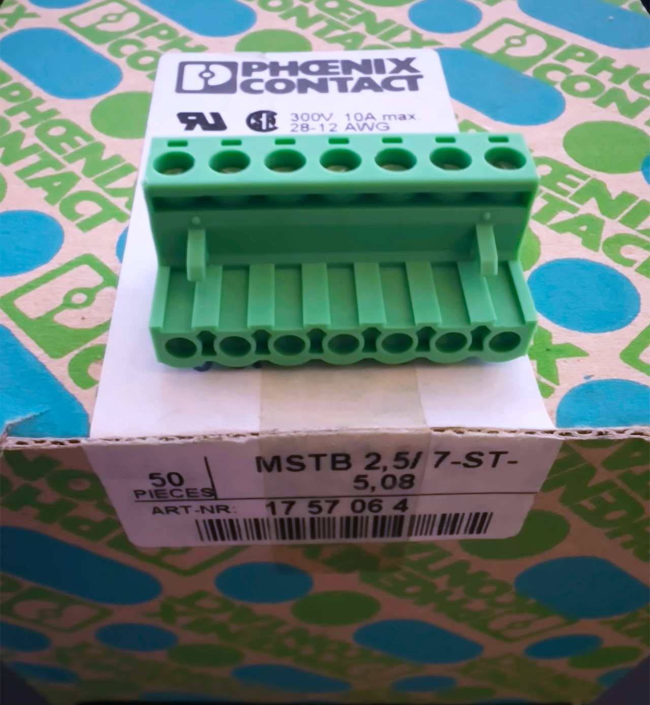 みどり② MSTB 2,5/ 7-ST-5,08 1757064 Phoenix Contact PCB Connector 7 Pos